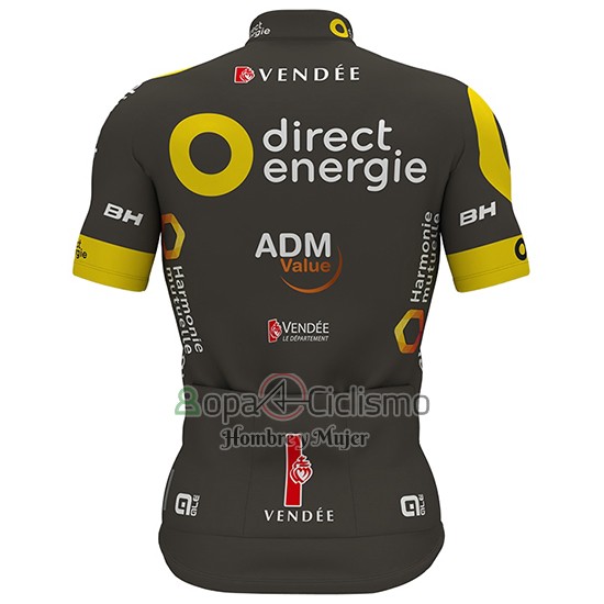 Direct Energie Ropa Ciclismo Culotte Corto 2017 Hombre Mangas Cortas Brown